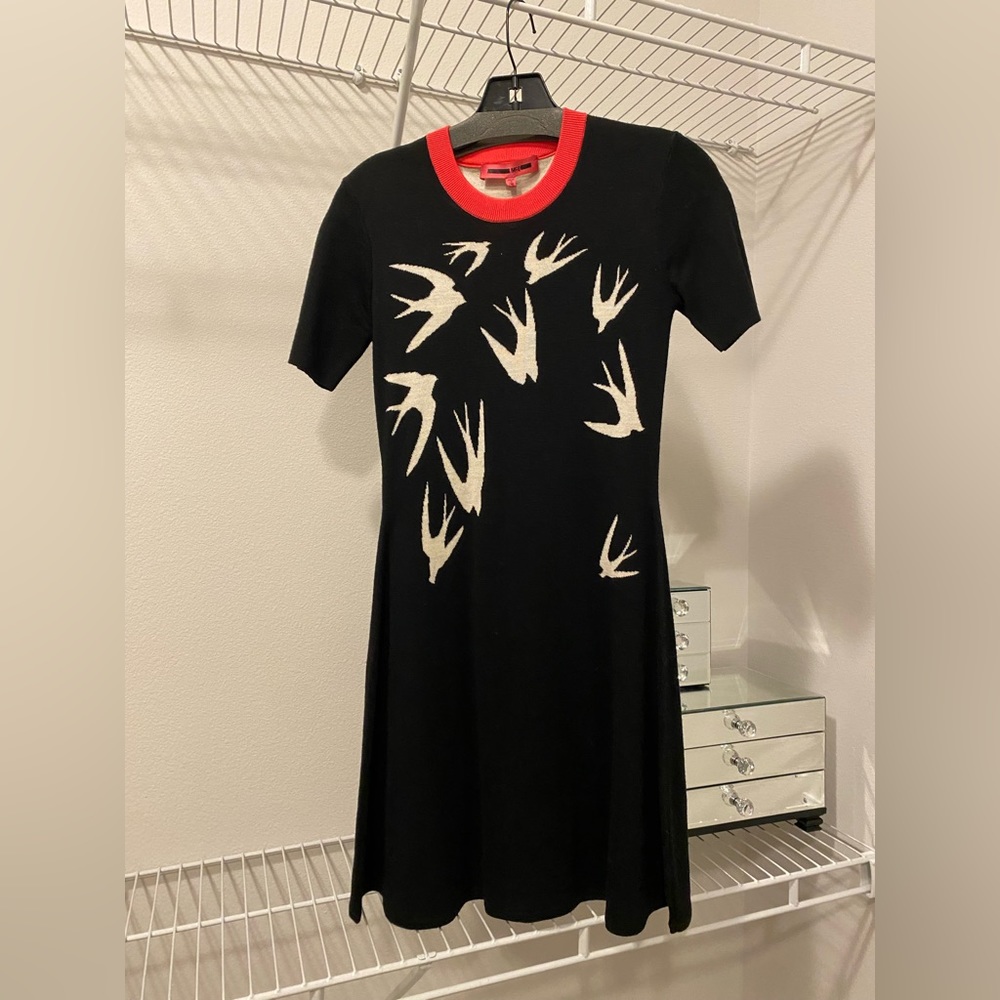 McQeen Swallow Sweater Dress